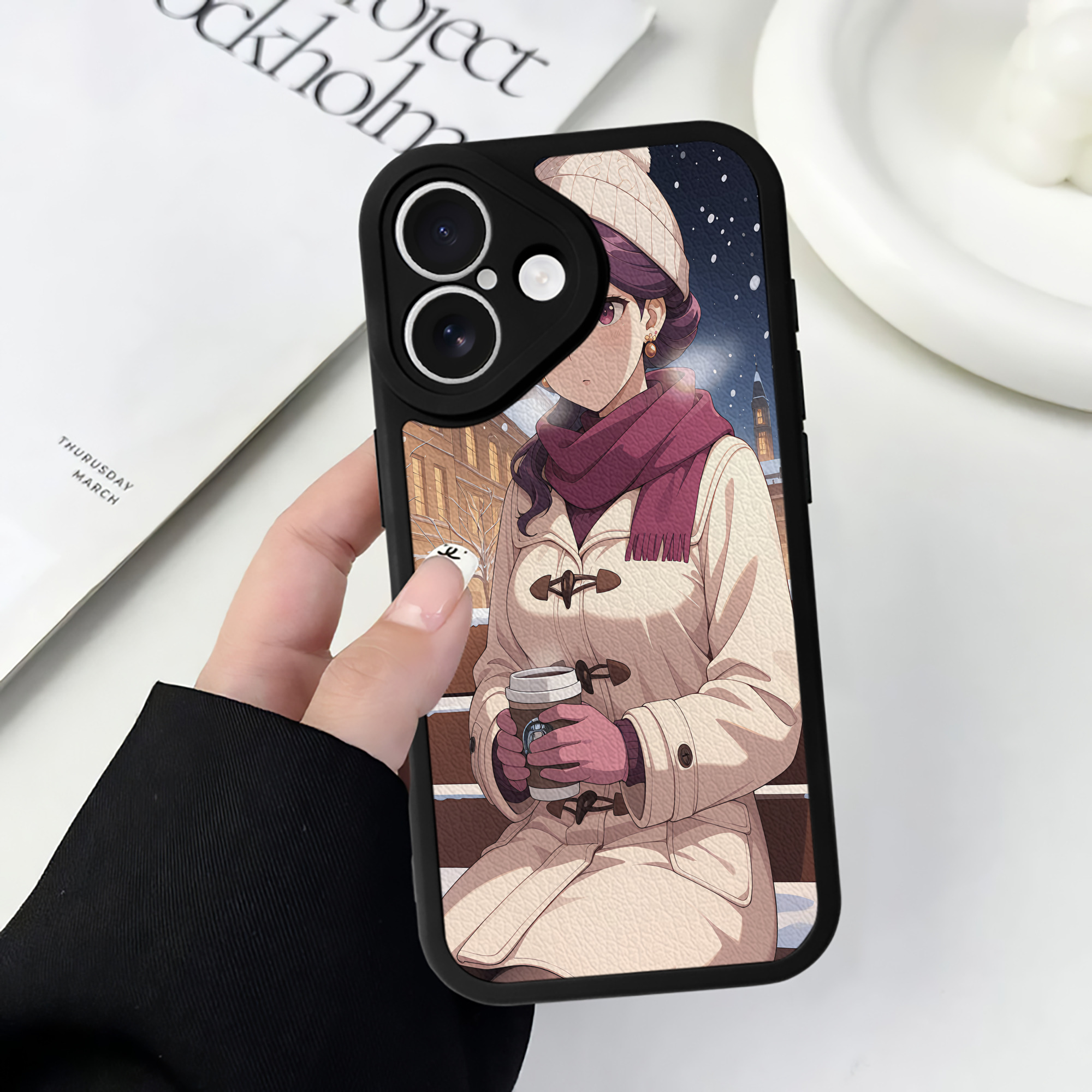 薬屋のひとりごと The Apothecary Diaries 【iPhone 16シリーズ対応】シリコンスマホケース（レザー調） 材質：シリコン